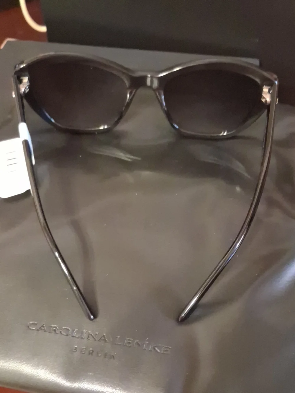 Black Orchid Oversized Butterfly/Cat Eye Carolina Lemke Sunglasses